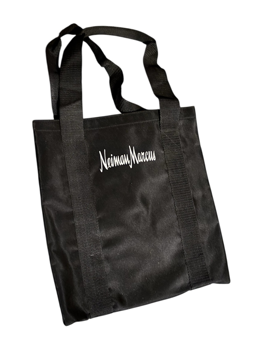 Neiman Marcus Logo Black Tote 
Nylon Silk Screen Logo 12" X 12" X 2"